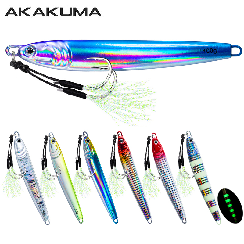 Fishing Lure Spinnerbait - 7Pcs 40g 60g 80g 100g Luminous