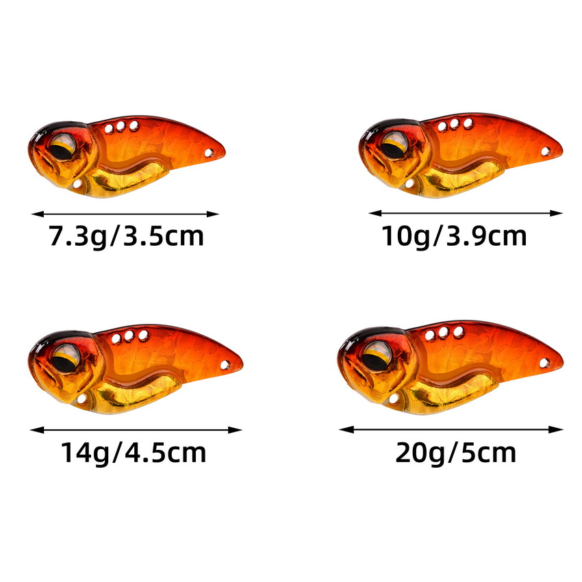 6pcs Metal VIB Fishing Lures 7 - огляд і ціна Fishing Lure Blade Bait