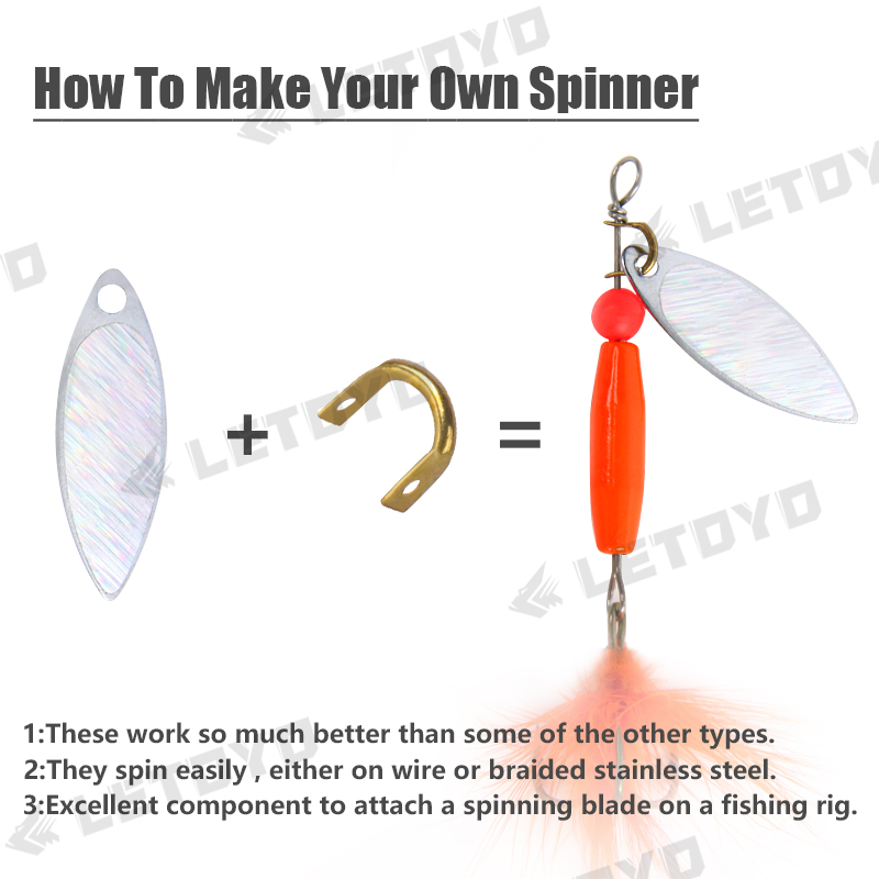 LETOYO 100pcs Folded Clevises  - огляд і ціна Fishing Lure Spinner