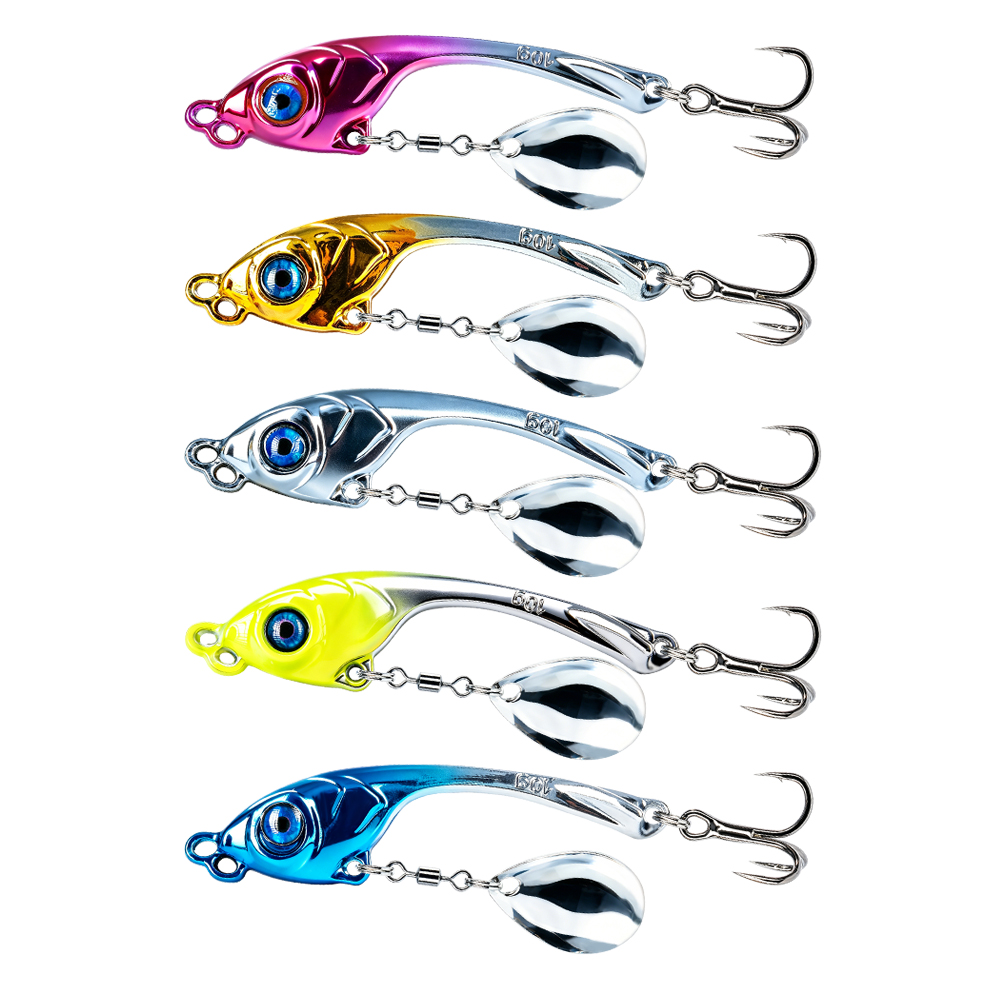 10 Pcs/Box Double Hole Metal V - огляд і ціна Fishing Lure Spinnerbait