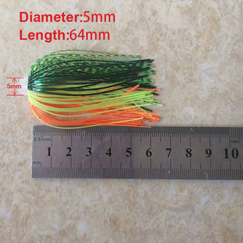 5 pcs/lot  88 Strands  64mm Si - огляд і ціна Fishing Lure Buzzbait