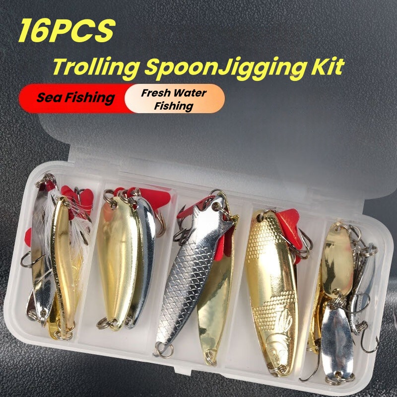 Fishing Lure Kit 16 Pcs Sets T - огляд і ціна Fishing Lure Spinnerbait