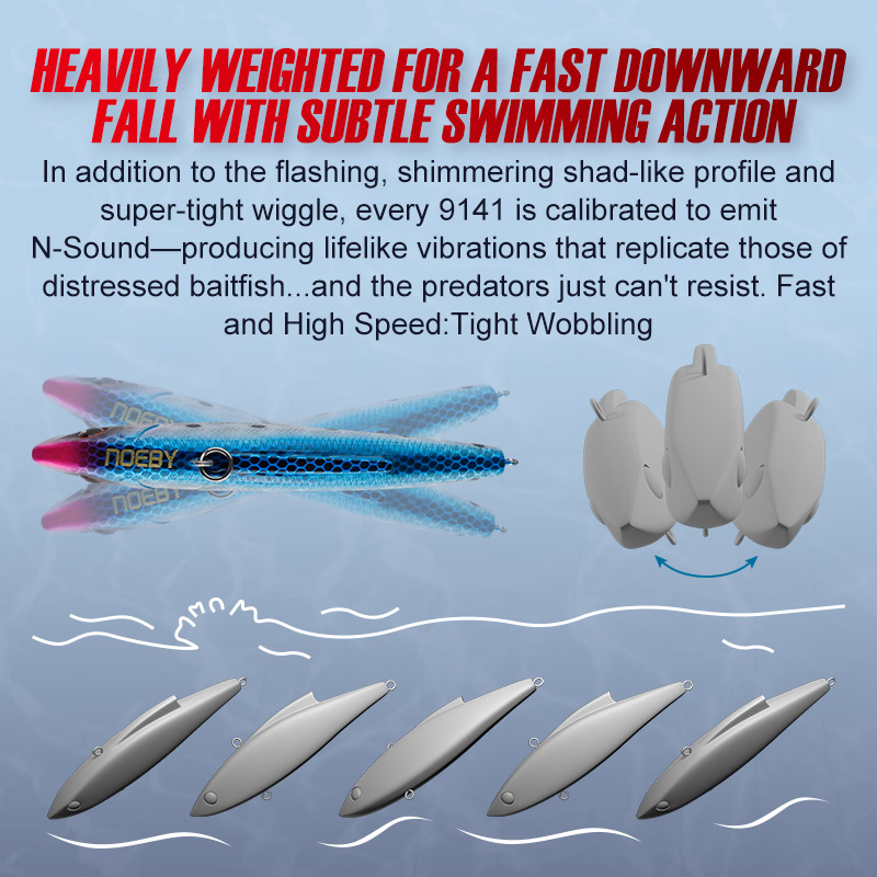 Noeby 3 Pieces 90mm 33g Sinkin - огляд і ціна Fishing Lure Crankbait