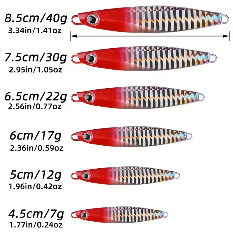 12pcs Fishing Metal Lures Jig  - огляд і ціна Fishing Lure Blade Bait