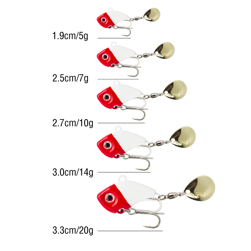6PC 5g/7g/10g/14g/20g Rotating - огляд і ціна Fishing Lure Spinnerbait